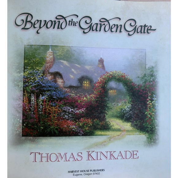 Vintage 1997 Thomas Kinkade Beyond the Garden Gate Hardcover Book - Picture 3 of 9